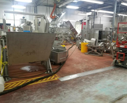 process pipe cleaning at a food production facility.