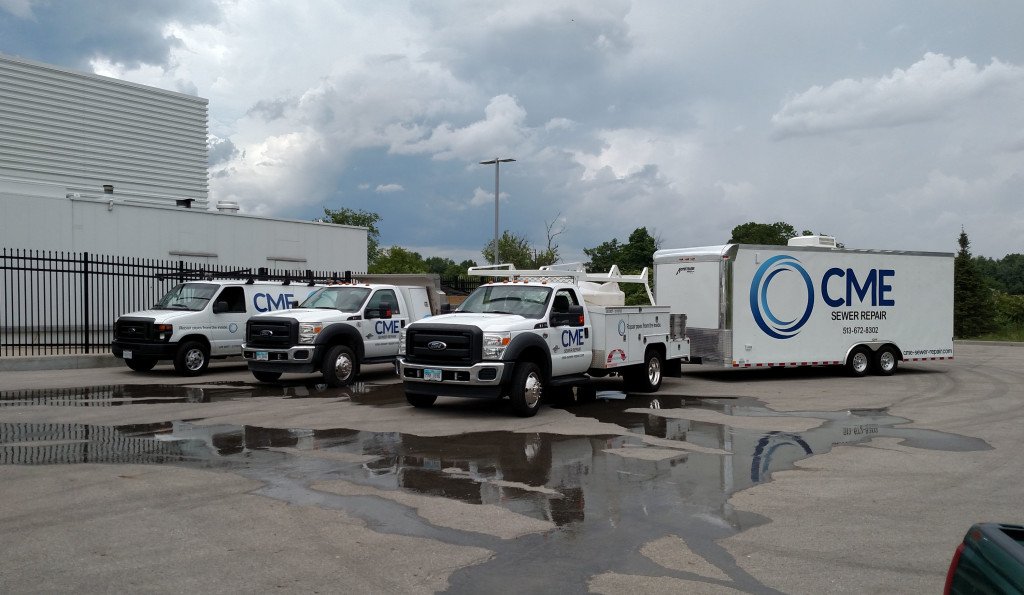 CME Pipe Lining Work Trucks