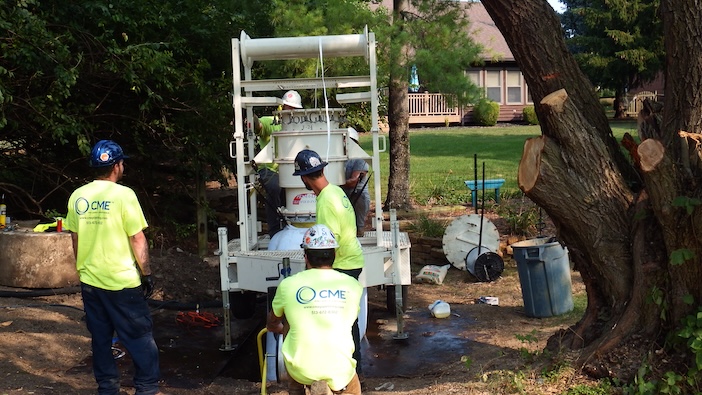 CME Team At Work CME workers performing pipeline inspection and maintenance.