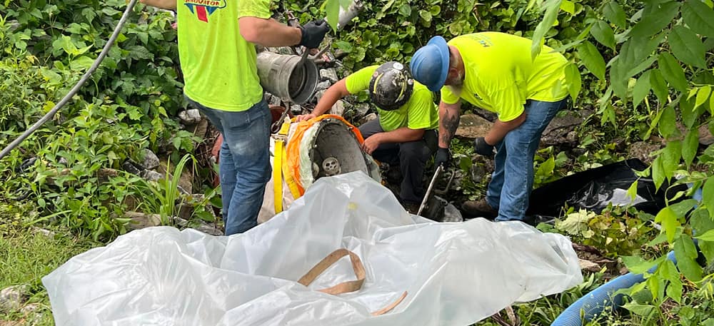 Storm Sewer Repair Techniques hk solutions group technicians performing culvert repair.