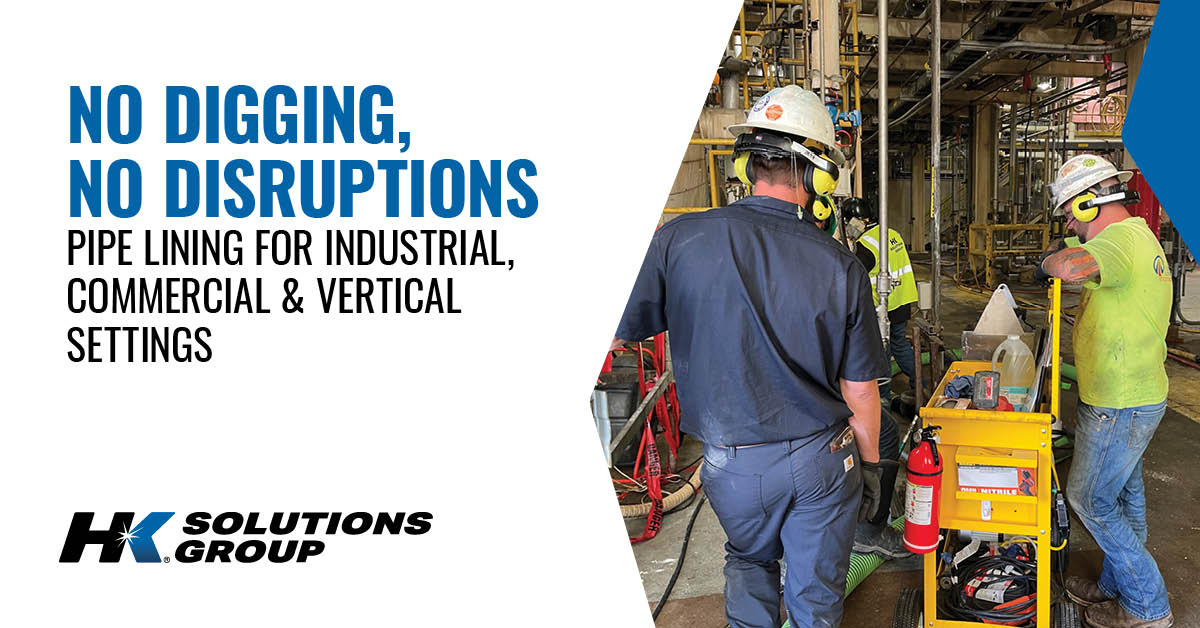 Trenchless pipe lining solutions for industrial, commer