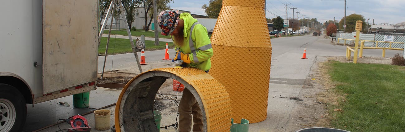 image of monoform plus™ manhole lining.