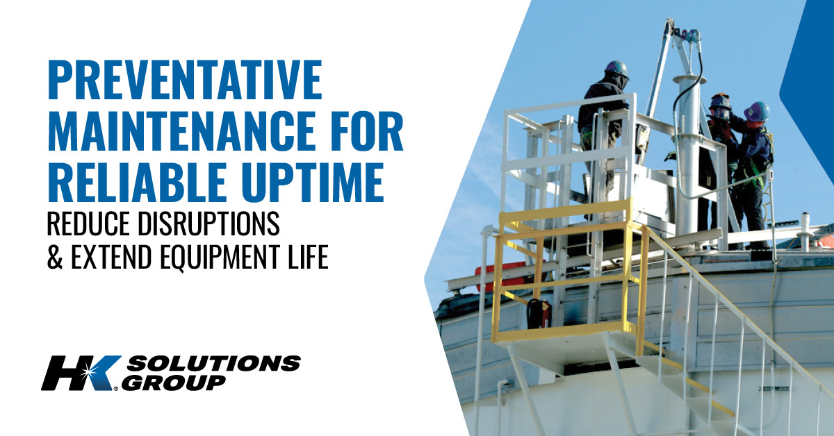 technicians performing industrial preventative maintenance.