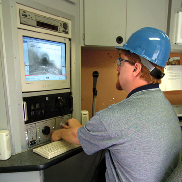 CCTV pipeline inspection.